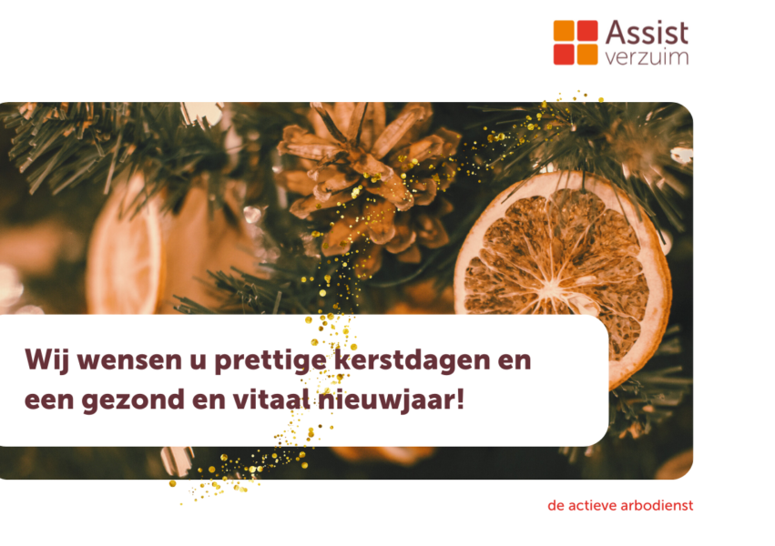 Wij wensen u prettige kerstdagen en een gezond en vitaal nieuwjaar!